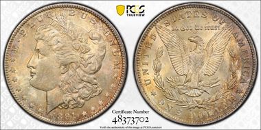 1891 $1 MS64