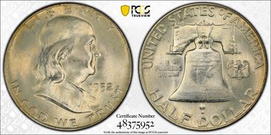 1952-D 50C FS-401 "Booger" Variety MS65FBL