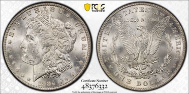 1884 $1 MS63