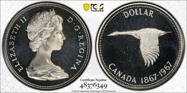 1967 S$1 PR67+ DCAM