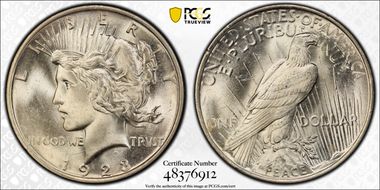 1923 $1 MS65