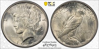 1923-D $1 MS63