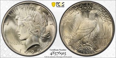 1925 $1 MS64+