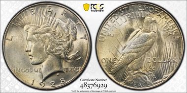 1928-S $1 MS61