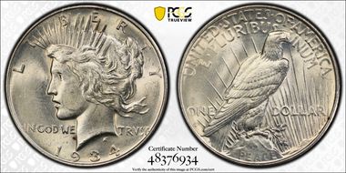 1934-D $1 MS61