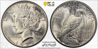 1935 $1 MS62