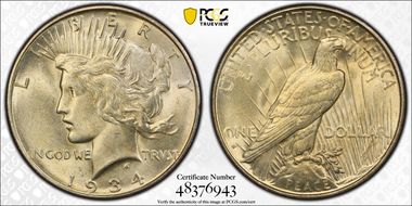1934-D $1 MS61