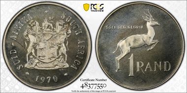 1970 Rand Silver PR68CAM