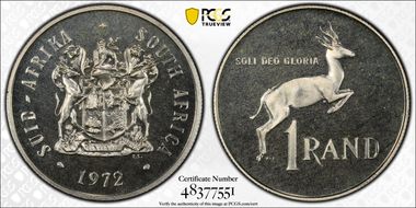 1972 Rand Silver PR68CAM