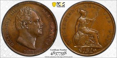 1834 1/2D S-3847 MS62BN