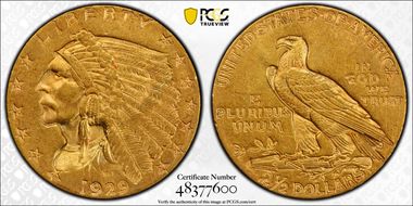 1929 $2.50 MS62