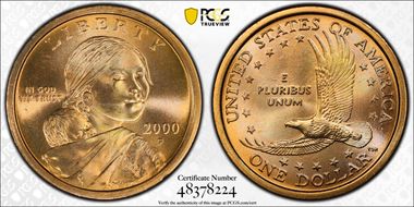 2000-P SAC$1 "Wounded Eagle" FS-901 MS67