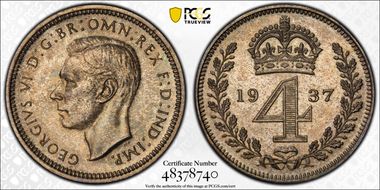 1937 4D S-4087 PR65