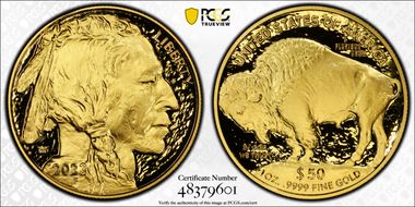 2023-W $50 American Buffalo  .9999 Fine Gold PR70DCAM