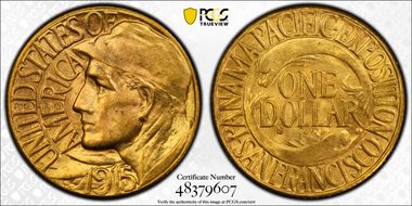 1915-S G$1 Panama-Pacific MS65
