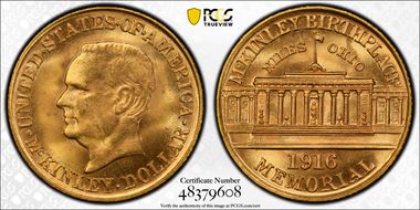 1916 G$1 McKinley MS65
