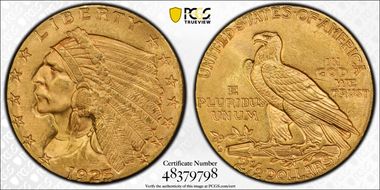 1925-D $2.50 MS64