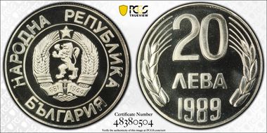 1989 20 Leva PR69CAM