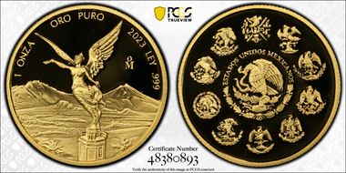 2023-Mo Onza Libertad Gold PR70DCAM