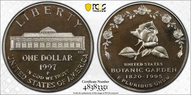 1997-P $1 Botanical PR69CAM