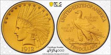 1912 $10 PR66