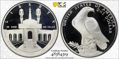 1984-S $1 Olympic PR69DCAM