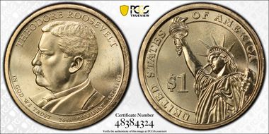 2013-P $1 Theodore Roosevelt Position B MS66