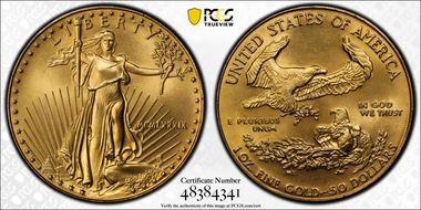 1989 $50 Gold Eagle MS69