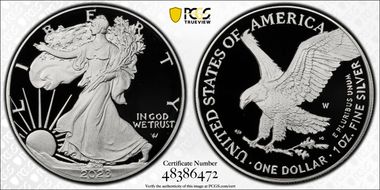 2023-W  $1 Silver Eagle First Strike PR70DCAM