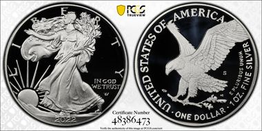 2022-S $1 Silver Eagle First Strike PR70DCAM