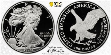 2022-S $1 Silver Eagle First Strike PR69DCAM