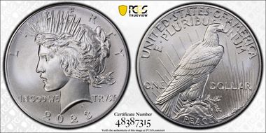 2023 $1 Peace Dollar First Strike MS70