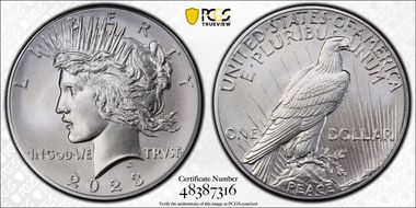 2023 $1 Peace Dollar First Strike MS70