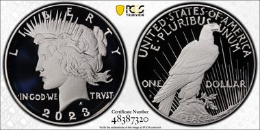 2023-S $1 Peace Dollar First Strike PR70DCAM