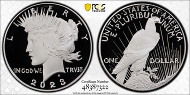 2023-S $1 Peace Dollar First Strike PR70DCAM