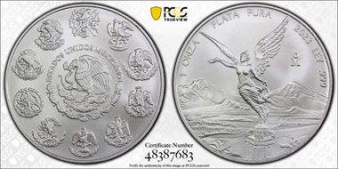 2023-Mo Onza Libertad Ag MS70