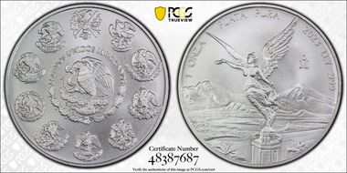 2023-Mo Onza Libertad Ag MS70