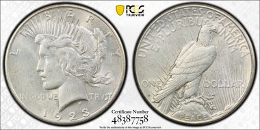 1923-S $1 AU53
