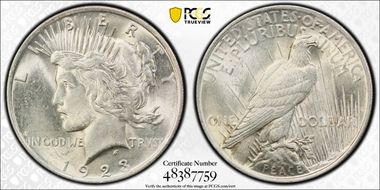 1923 $1 MS62