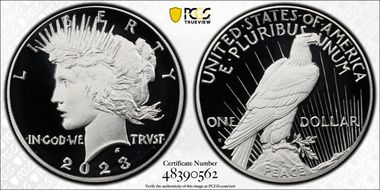 2023-S $1 Peace Dollar First Strike PR70DCAM