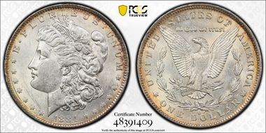 1884-O $1 AU58