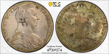 "1780"-S.F. Thaler Early Restrike  (1780's-1900's) N1