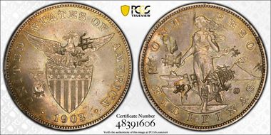 1903-S Peso KM-168  Ag N1