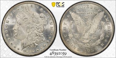 1880/79-CC $1 VAM 4, Rev. of '78 MS63