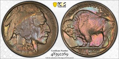 1913-S 5C Type 2 MS65