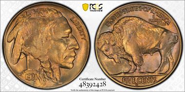 1931-S 5C MS66
