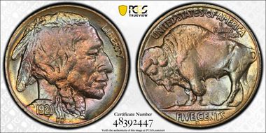 1920-S 5C MS62