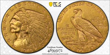 1915 $2.50 AU58