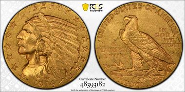 1914 $5 MS61