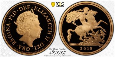 2015 1/4 Sov S-SA3 St. George Jody Clark Portrait PR70DCAM